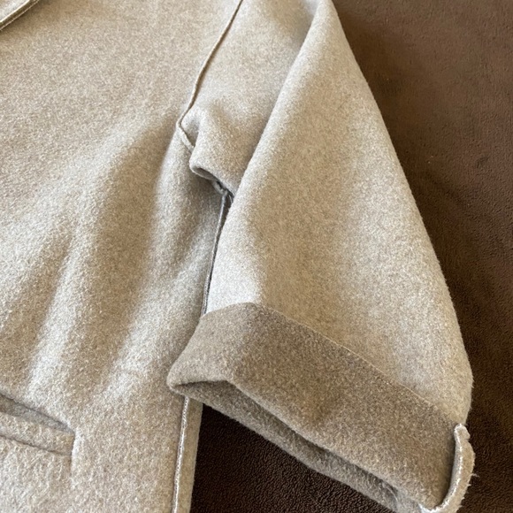 Zara Soft-Touch Coat-Oatmeal Color - Picture 6 of 6